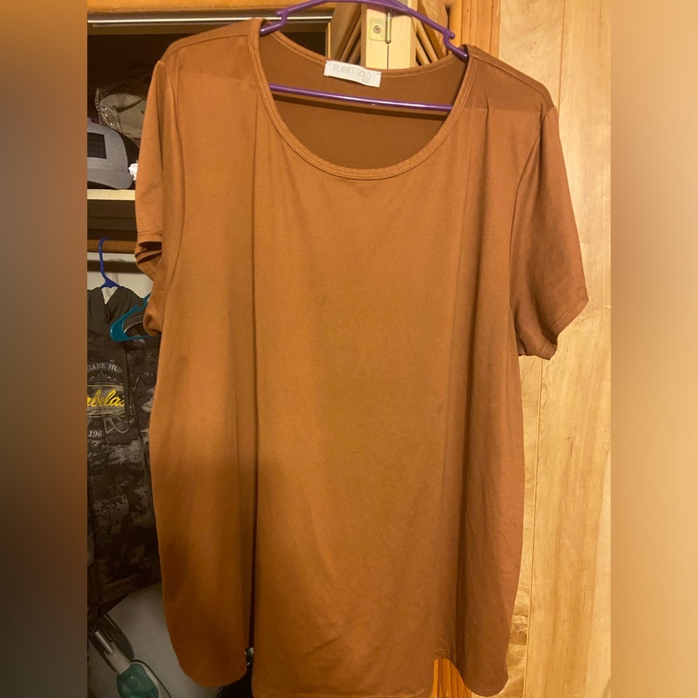 Rust Orange Blouse 👚